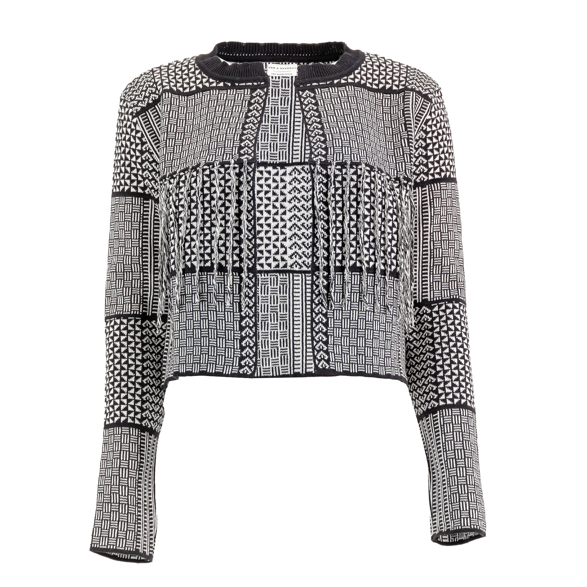 Black_Fringed_Zuri_w_tassles_front_UDO_HARMONY