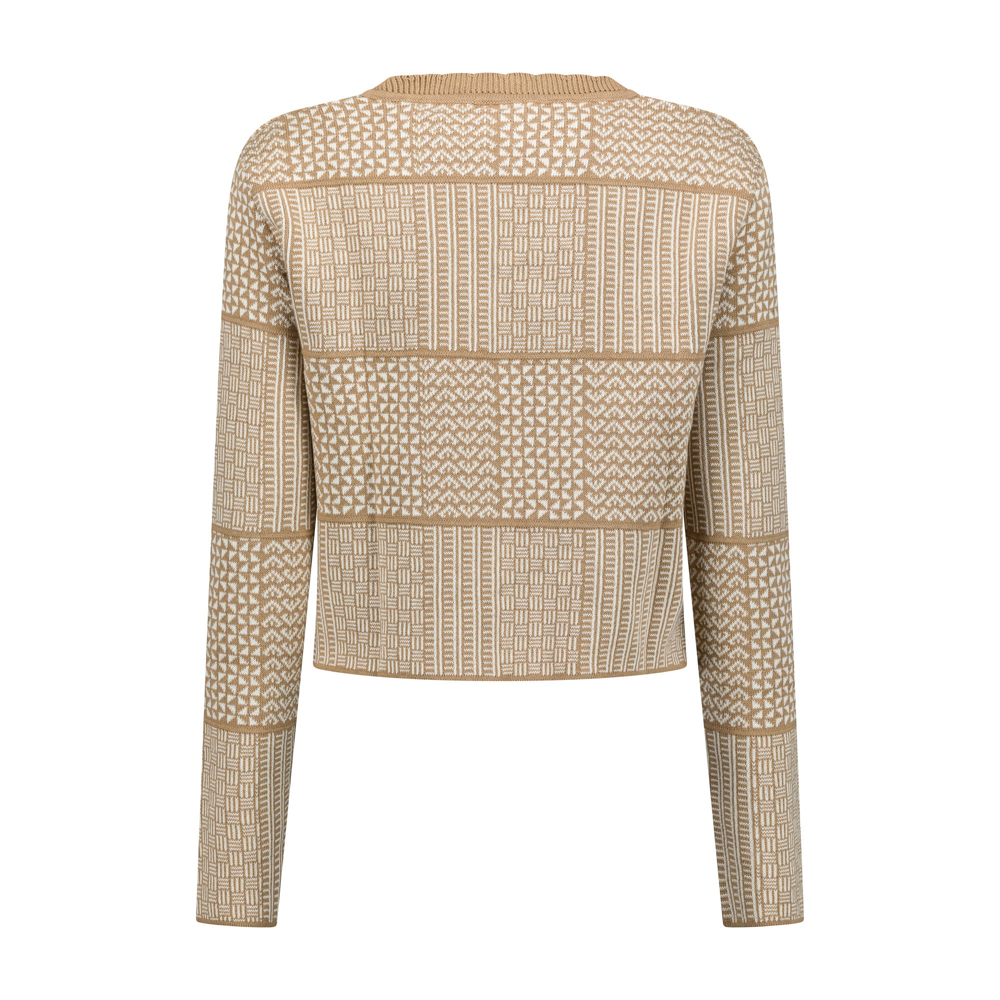 The Zuri | Fringeless - Camel & Ecru