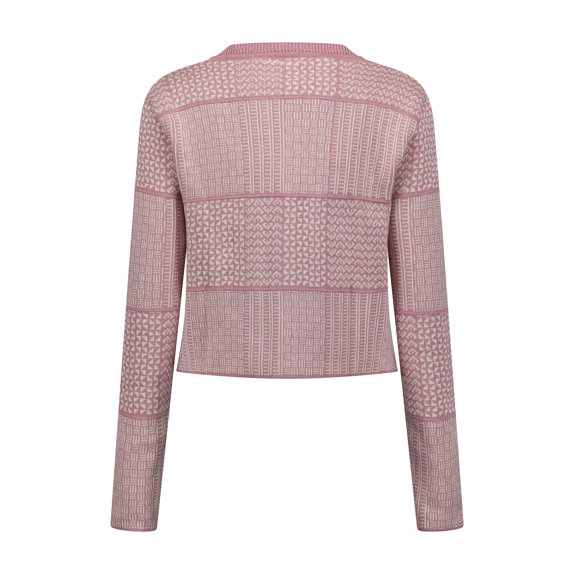 The Zuri | Fringeless - Dusty Pink & Ecru