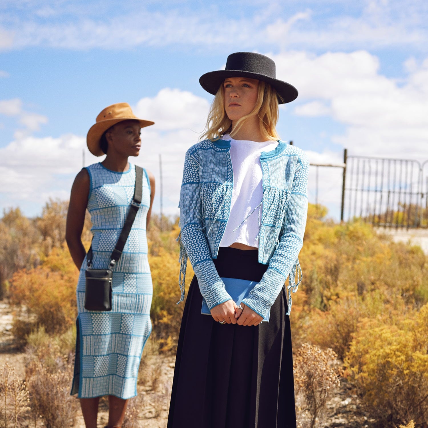 The Zuri - Teal & Ecru
