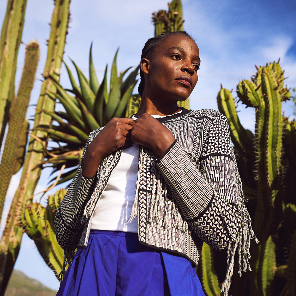 The Zuri - Black & Ecru