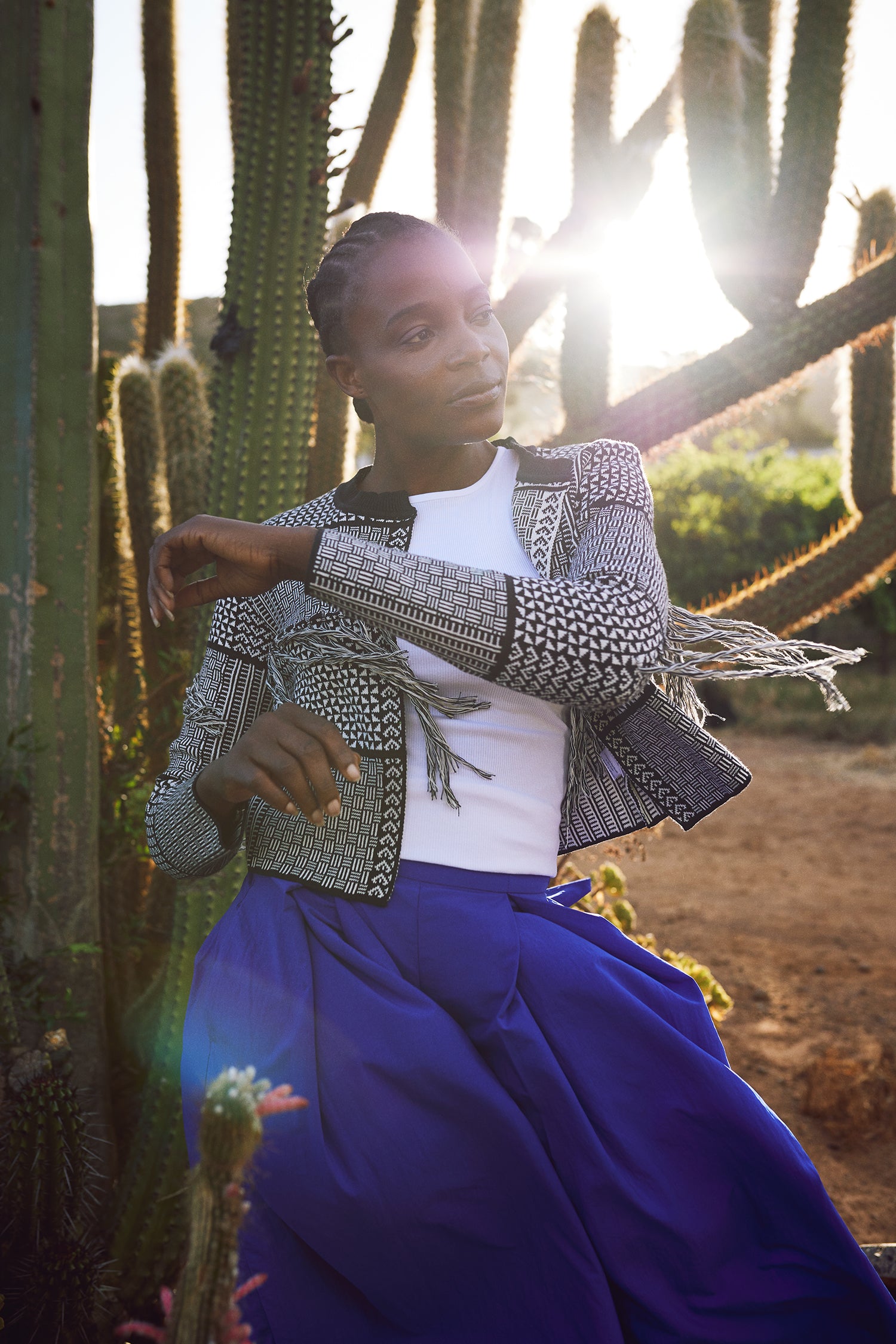 The Zuri - Black & Ecru