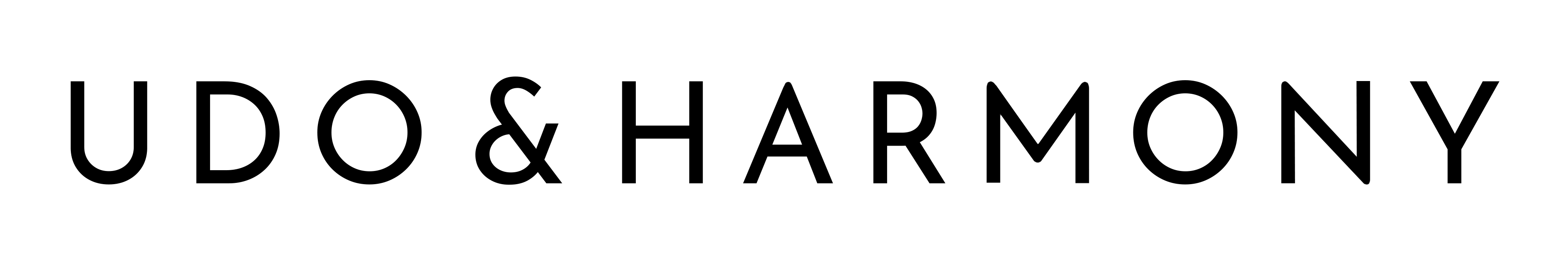 udoandharmony clear black logo