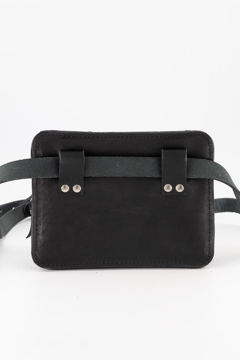 The Khaya Leather Waistbag - Black