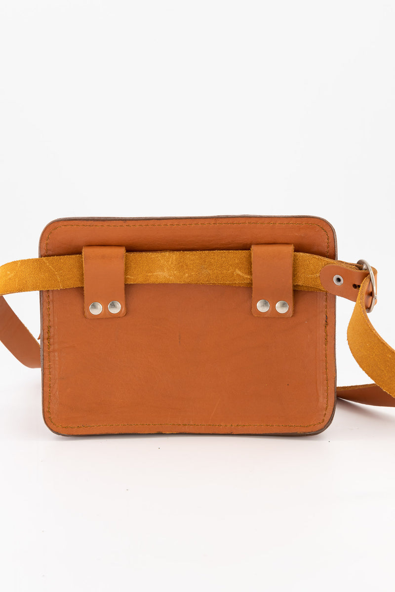 The Khaya Leather Waistbag - Scatterbrain Print