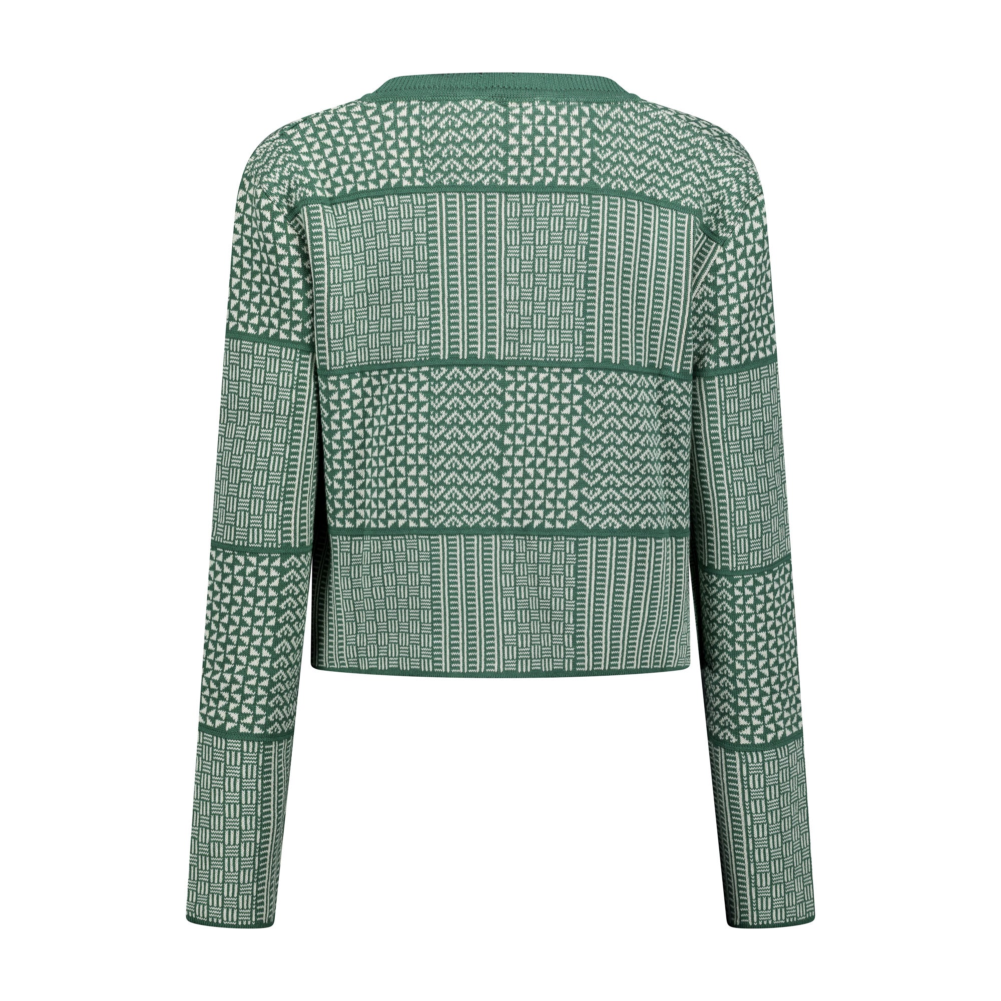 The Zuri | Fringeless - Sage & Ecru