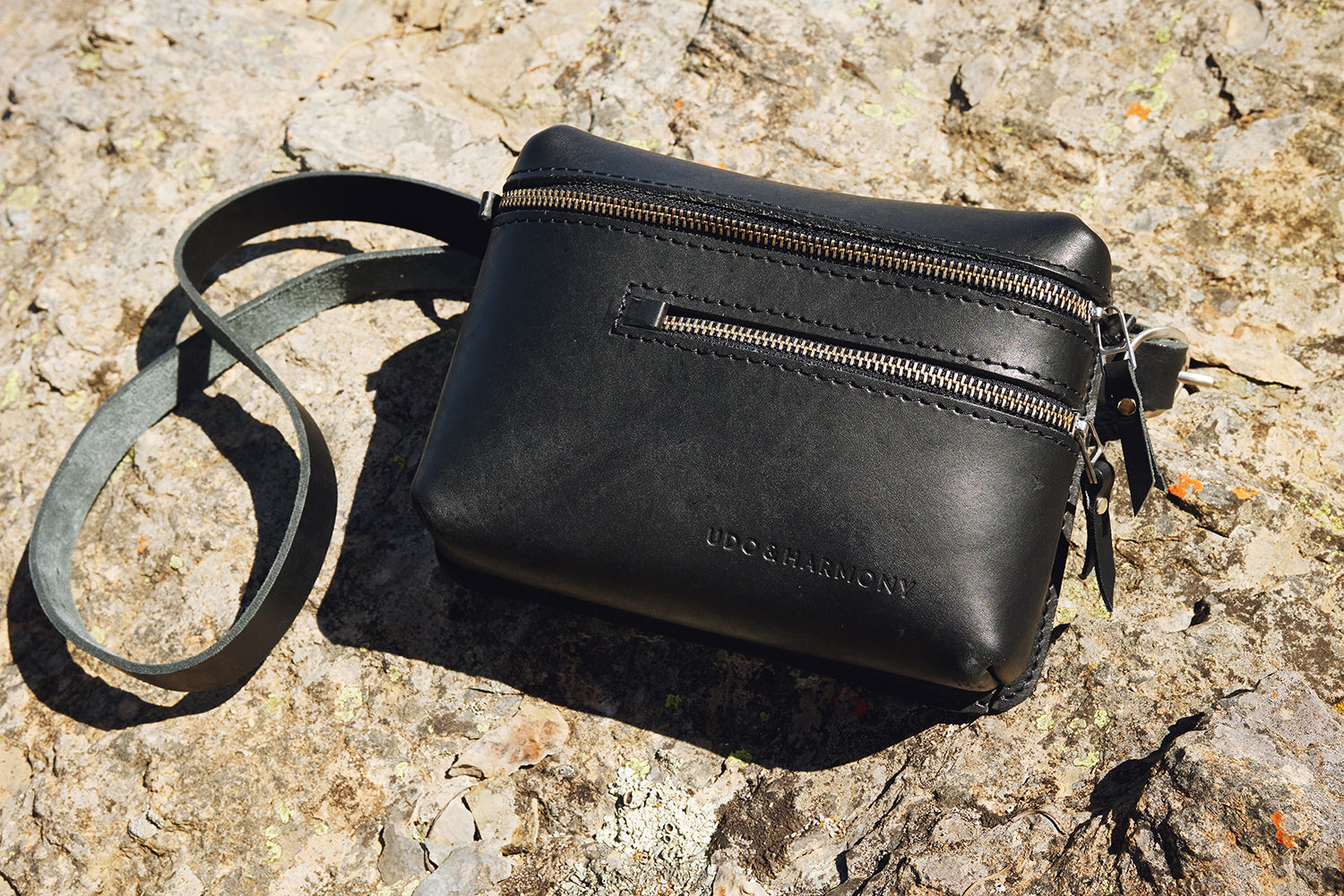 The Khaya Leather Waistbag - Black
