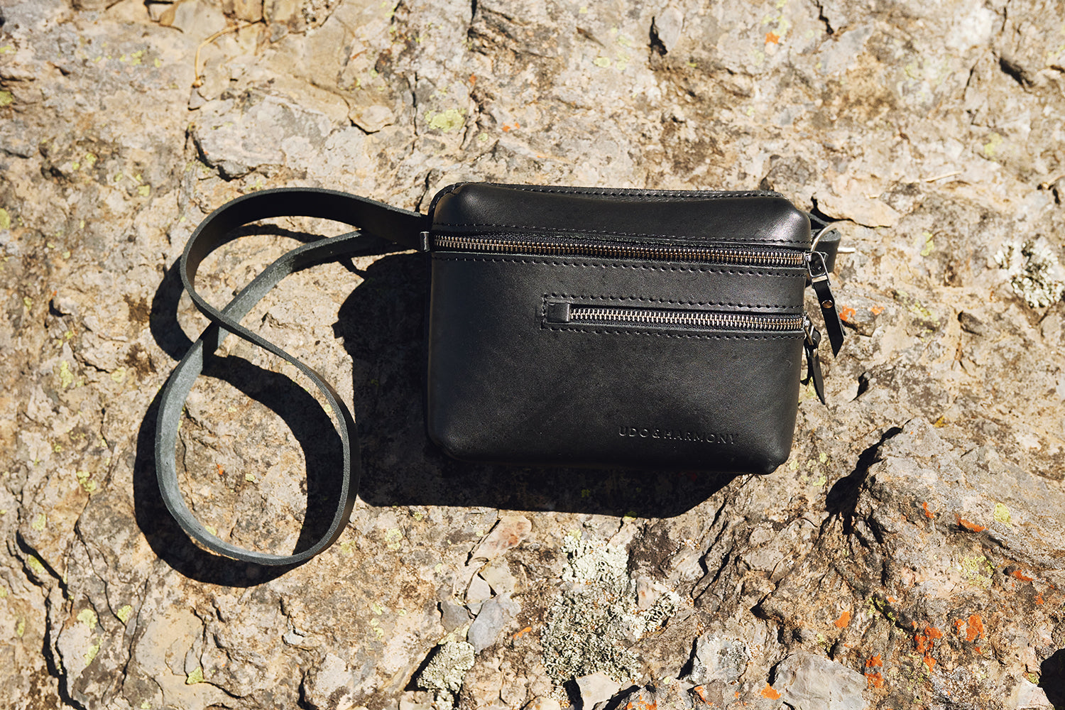 The Khaya Leather Waistbag - Black